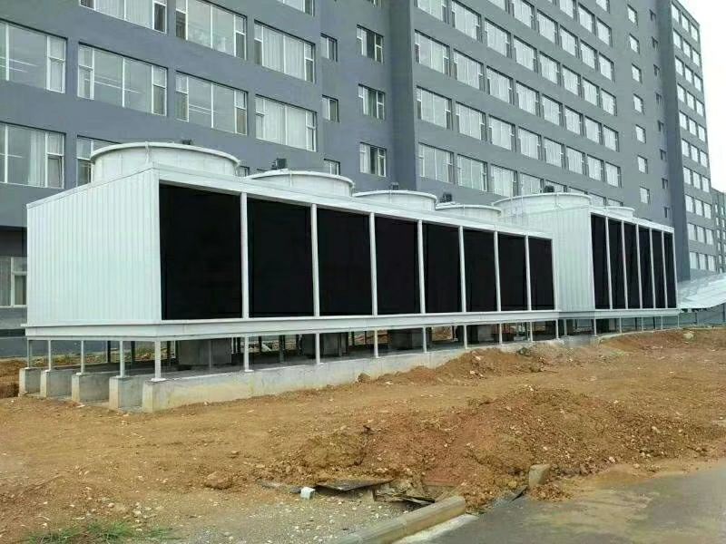 山東中南科萊空調(diào)設(shè)備有限公司玻璃鋼冷卻塔煙臺工地安裝